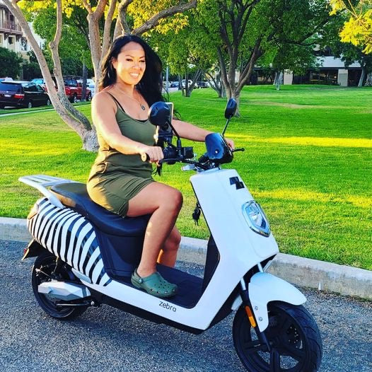 Zebra All Electric Moped