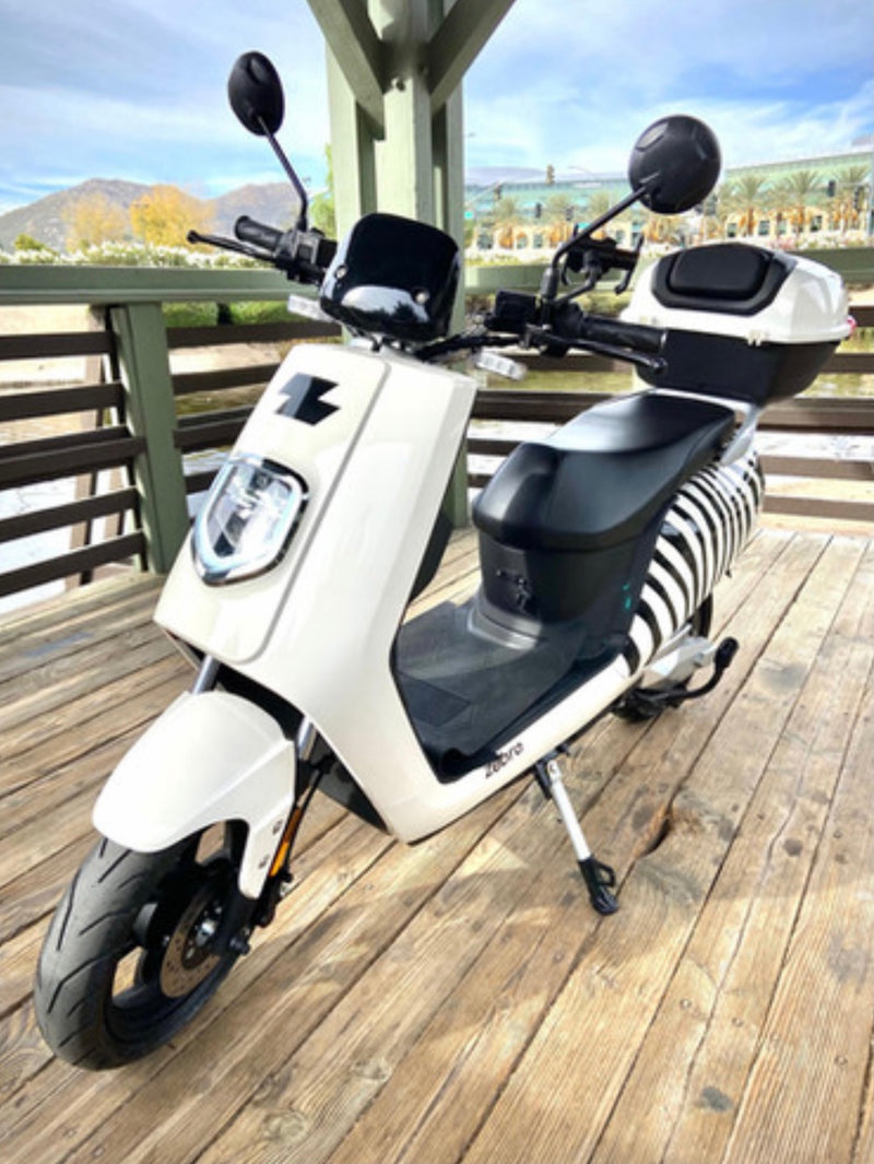 Zebra All Electric Moped