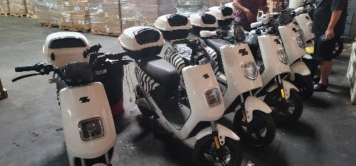 Zebra All Electric Moped