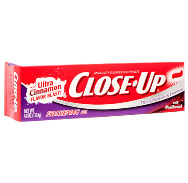 Closeup Toothpaste Gel Cinnamon Freshing 4 oz