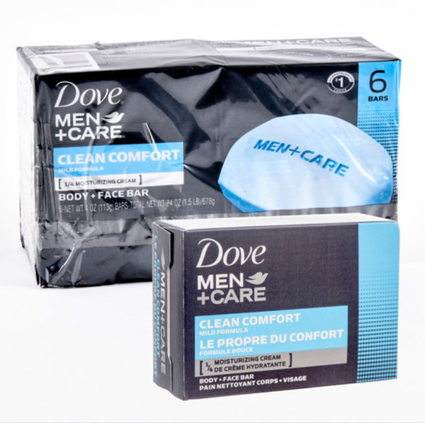 Dove Bar Soap Men+Care Clean Comfort 6 Pk 4 oz