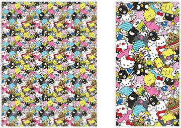 HELLO KITTY ANIME CHARACTERS ALL OVER PRINT KITCHEN DECOR TEA TOWEL