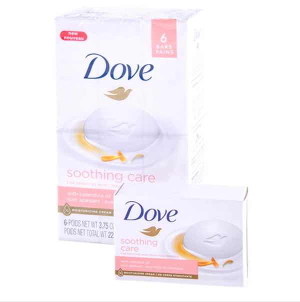 Dove Soothing Care Bar Soap  6 Pk 4 oz