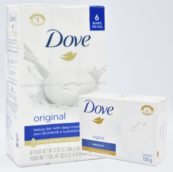 Dove White Bar Soap 6 Pk 4 oz