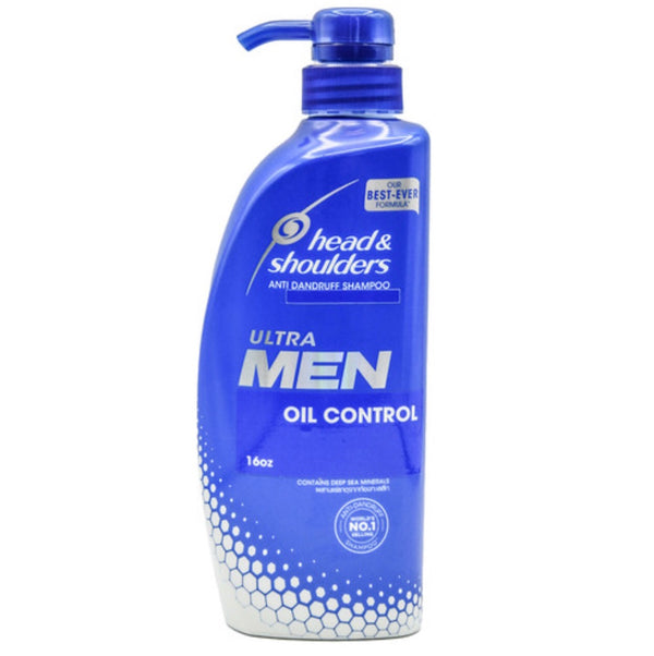 Head & Shoulders Shampoo Men Oil Control w/Pump 16.23 oz