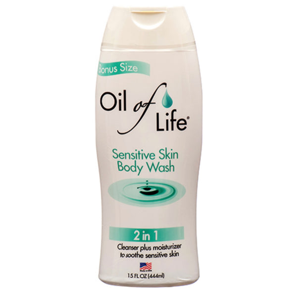 Oil of Life 2 in 1 Sensitive Skin Body Wash 15 oz