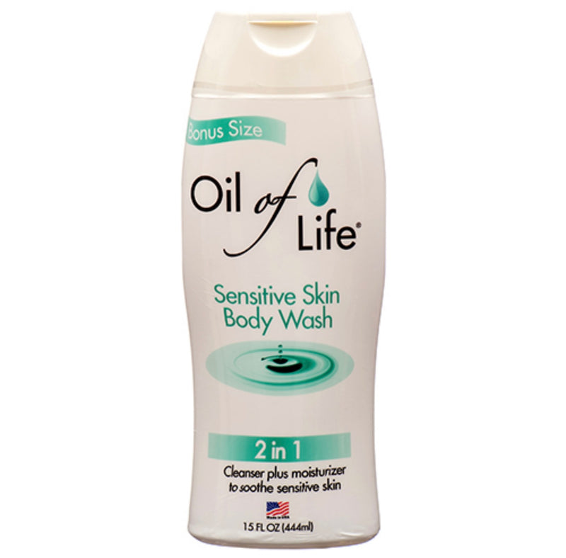 Oil of Life 2 in 1 Sensitive Skin Body Wash 15 oz