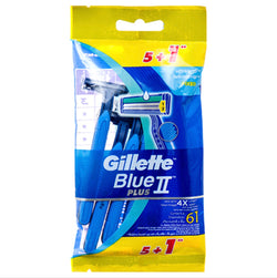 Gillette Razor Blue II Plus 5+1 Pk