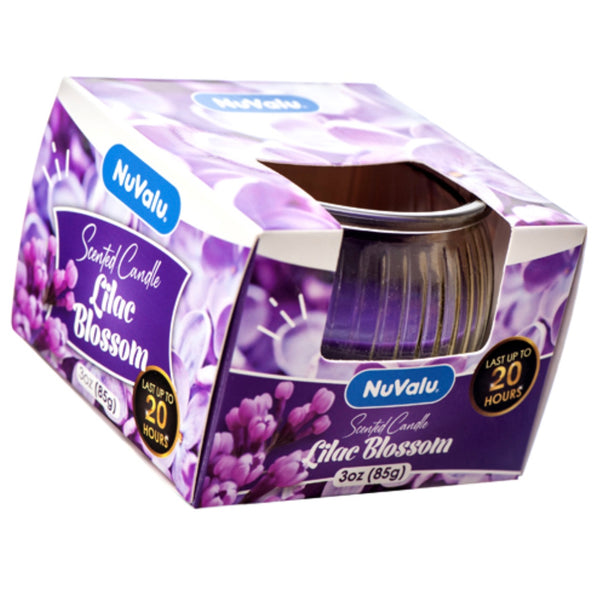 Nuvalu Candle Tumbler Lilac Blossom Scent 3 oz
