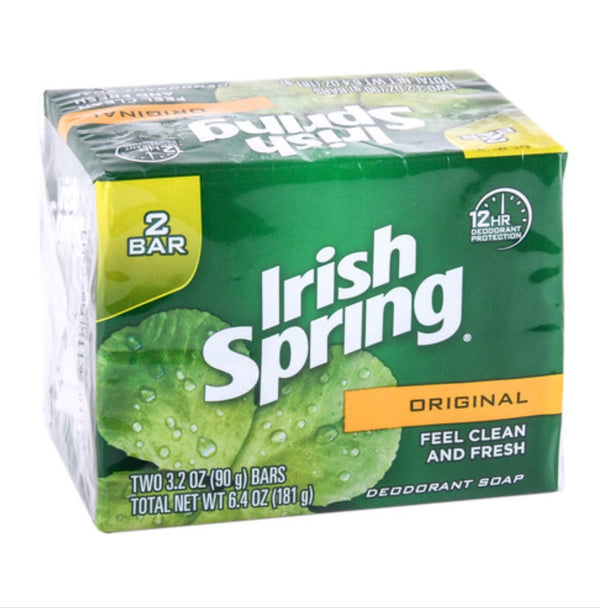 Irish Spring Bath Soap Original 2 Pk 3.2 oz