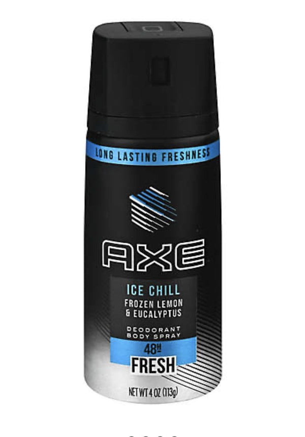 Axe Deodorant Body Spray Ice Chill Spray (4oz)