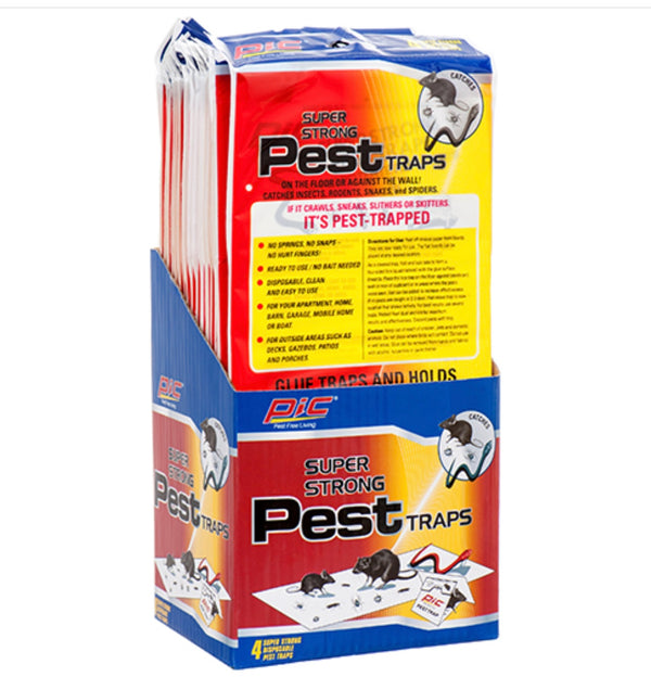 Pic Glue Pest Flat Trap 4 pk
