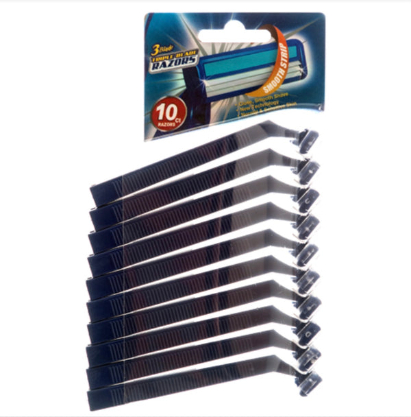 Razors Without Lubricating Strip 10 Pk
