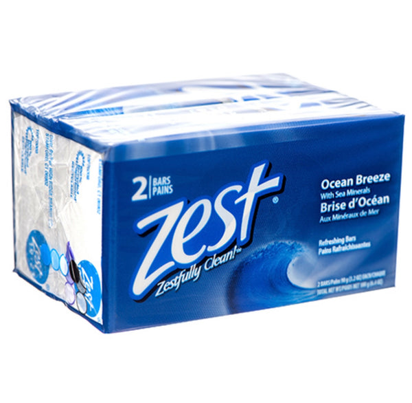 Zest Bar Soap Ocean Breeze Scent 2 Pk 3.2 oz
