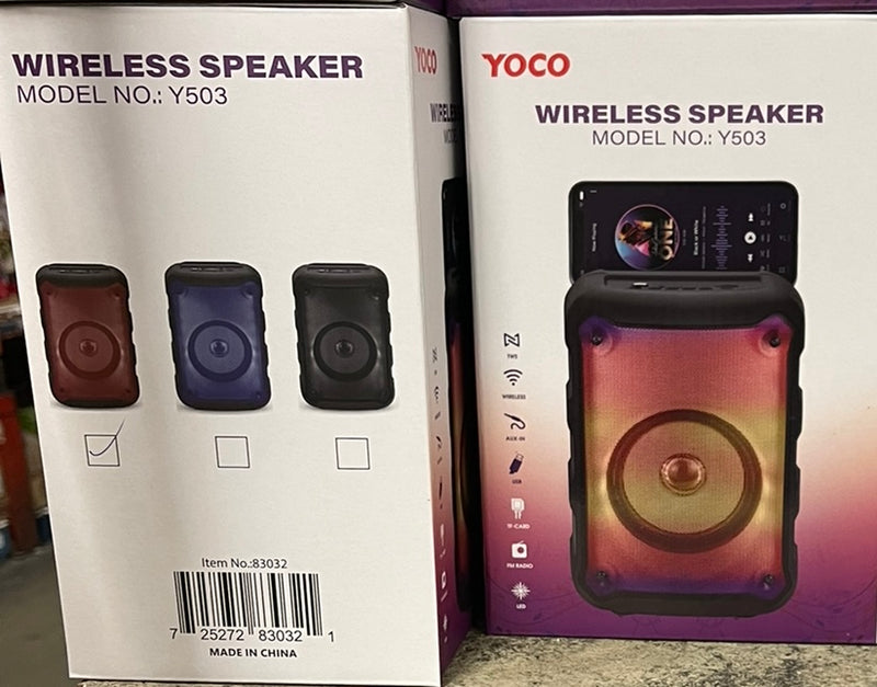 Yoco Wireless Speaker Model  Y503