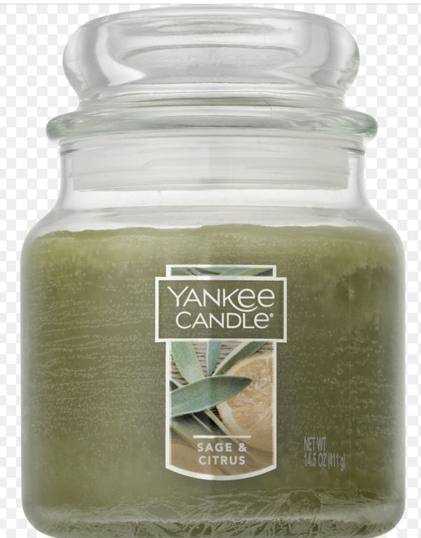 Yankee Candle Sage & Citrus Scent 14.5 oz