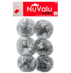 Nuvalu Scrubber Galvanized Mesh 6 Pk
