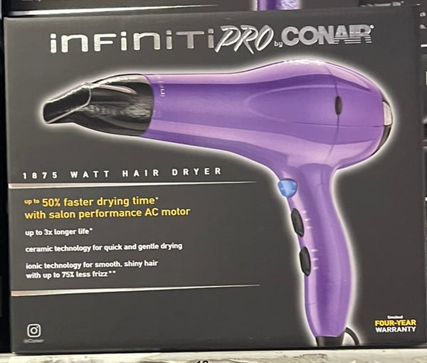 Conair Infiniti Pro Salon Performance Hair Dryer - 1875W - Purple