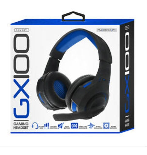 Sentry's GX100 gaming headphones (Blue)