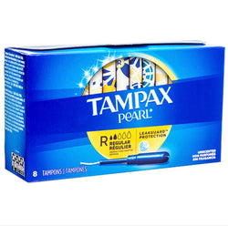 Tampax Pearl Tampons Regular Unscented 8 ct