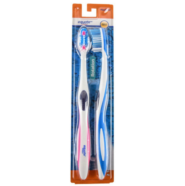 Equate Toothbrush Rotation Soft (2 Pk)