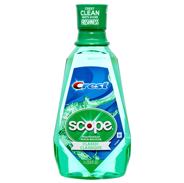 Crest Scope Classic Mouthwash Original Mint 1L