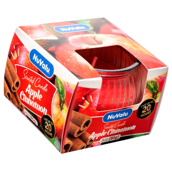 Nuvalu Candle Tumbler Apple Cinnamon Scent 3 oz