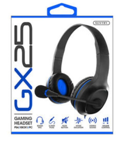 Sentry-GX25 Gaming Headset for PS4/XBOX1/PC/MAC (Blue)