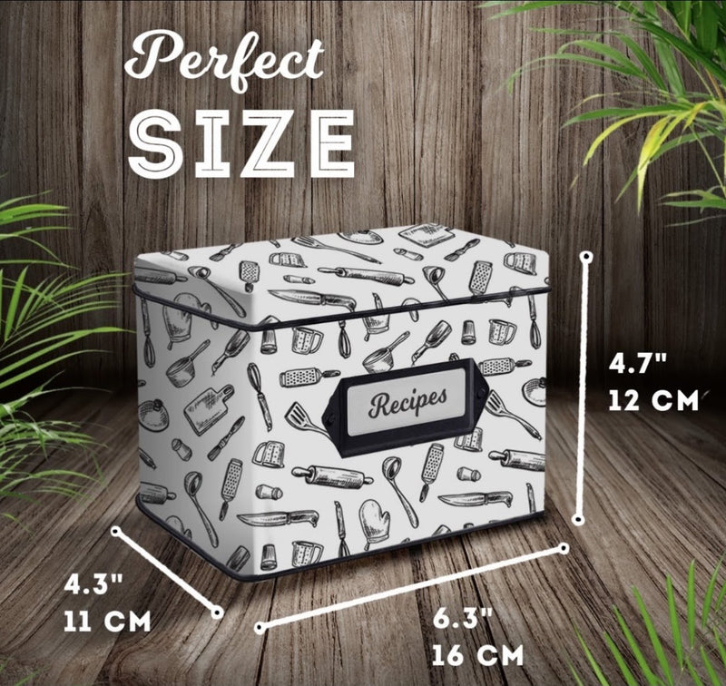 Recipe Box w/Hinge