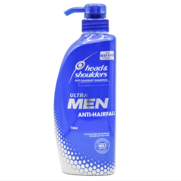 Head & Shoulders Shampoo Men Anti Hairfall w/Pump 16.23 oz