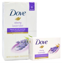 Dove Bar Soap Lavender Scent 6 Pk 4 oz