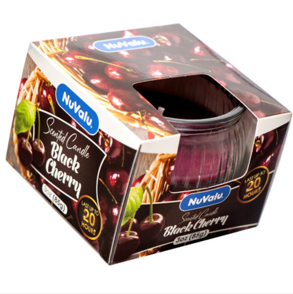 Nuvalu Candle Tumbler Black Cherry Scent 3 oz