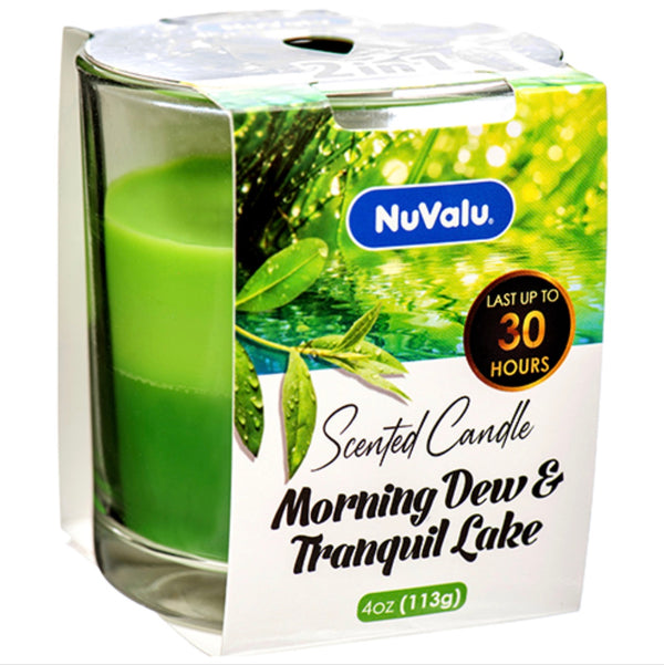 Nuvalu Candle Tumbler Morning Dew & Tranguil Lake Scent 4 oz