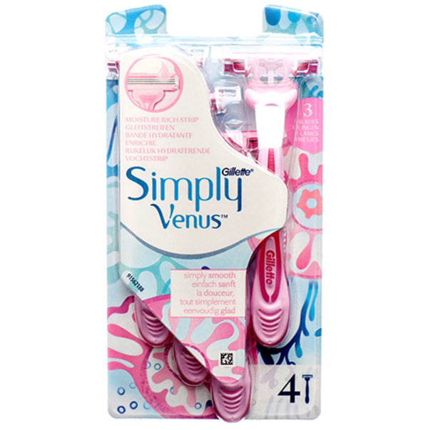 Gillette Simply Venus Disposable Razor 4 Pk