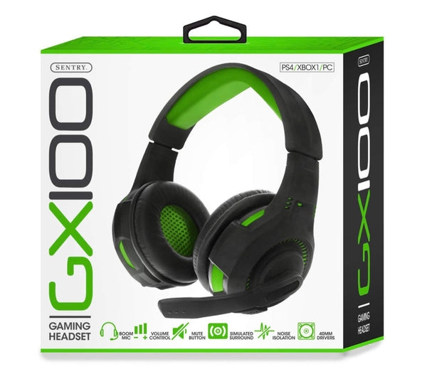 Sentry's GX100 gaming headphones (Green)