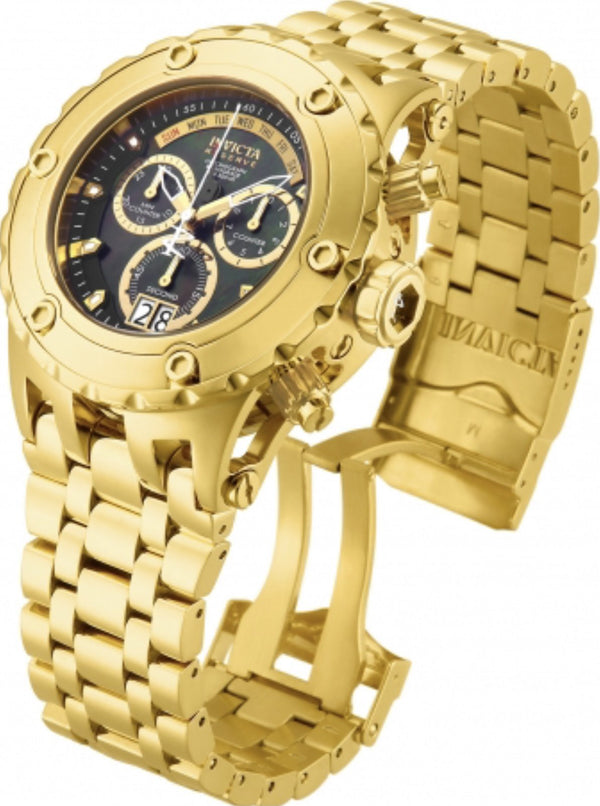 Invicta Men's 80487 Subaqua Analog Swiss Quartz Chronograph Gold-plated Watch