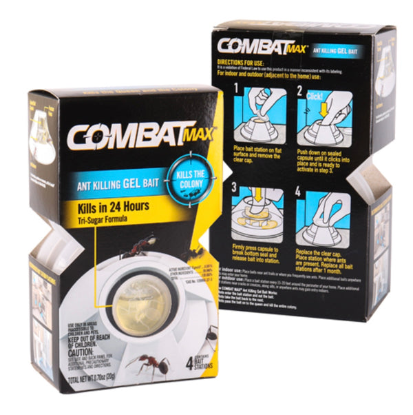 Combat Ant Killing Max Gel Bait Gel Station 4 ct