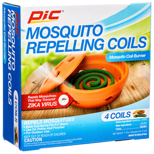 Pic Terra Cotta Burner w/4 Pc Mosquito Coils