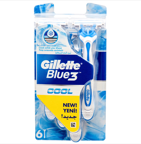 Gillette Blue 3 Cool Razors 6 Pk