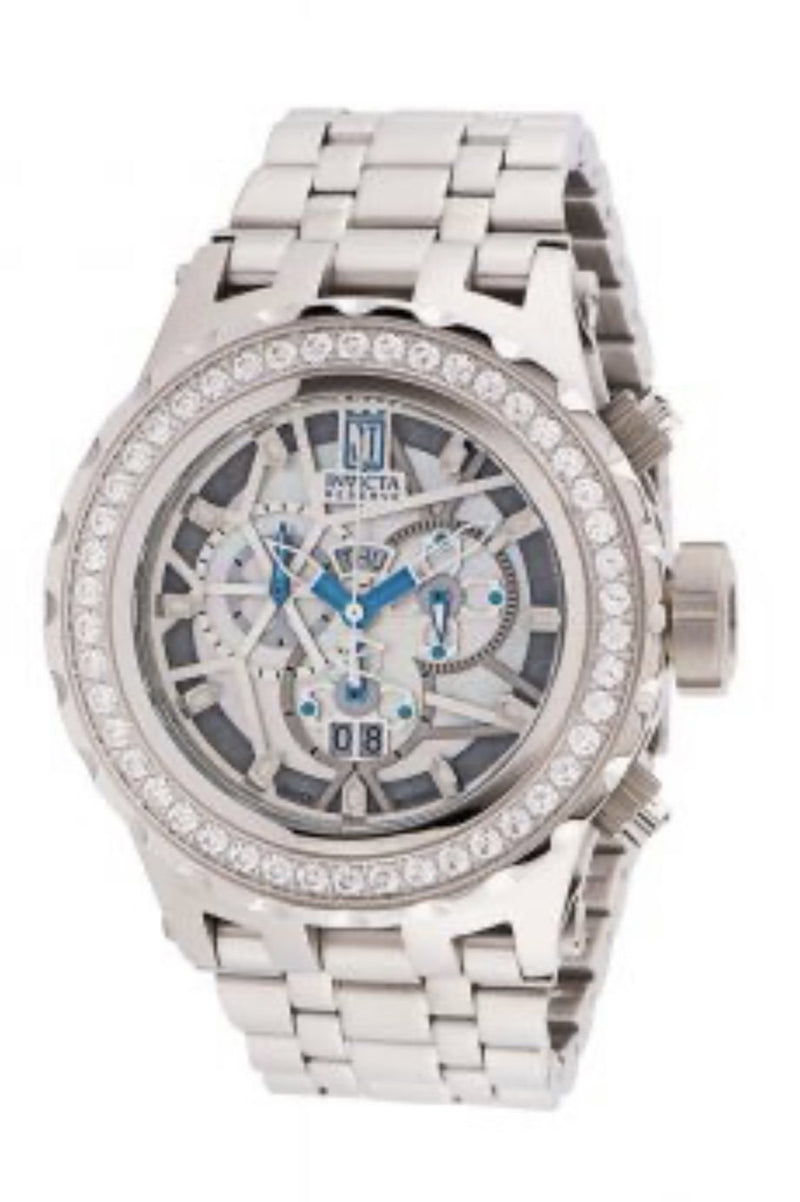 Invicta Jason Taylor Men's Watch w/ Metal, Mother of Pearl, Oyster & Skeleton Dial - 52mm, Steel (33988)