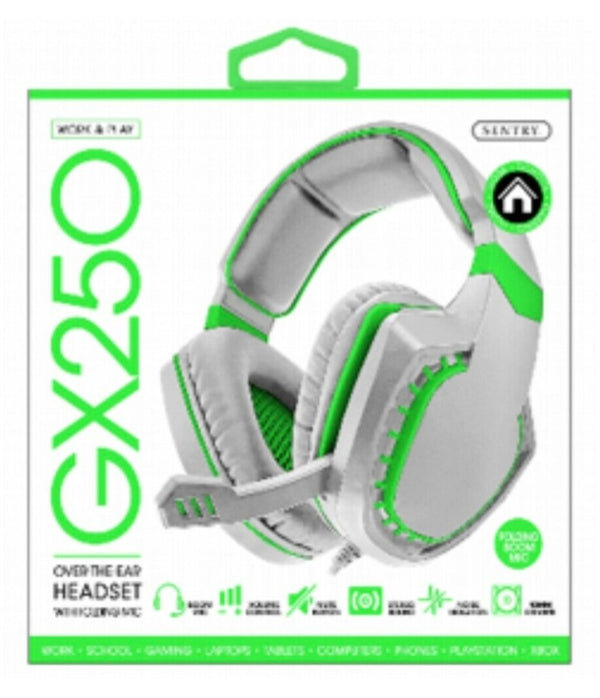 Sentry-GX250 Gaming Headset for PS4/XBOX1/PC/MAC (Green)