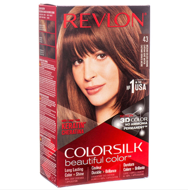 Revlon Hair Color, Colorsilk Medium Golden Brown #43