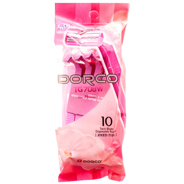 Dorco Razors Twin Blades for Women 10 Pk