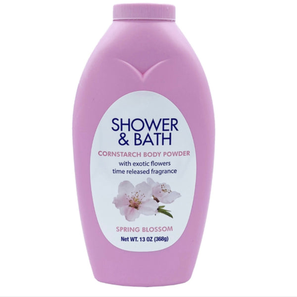 Shower & Bath Body Powder Spring Blossom 13 oz
