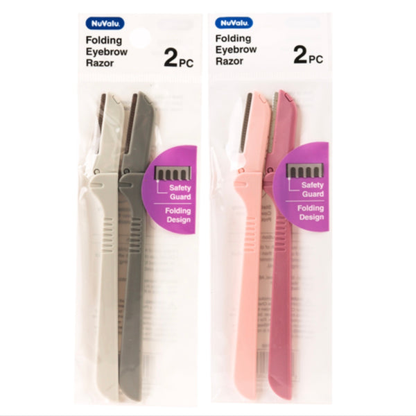 Nuvalu Eyebrow Razor Foldable 2 Pcs