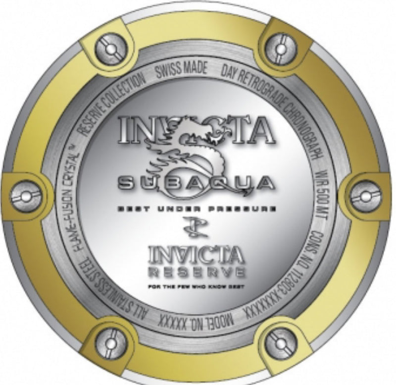 Invicta Men's 80487 Subaqua Analog Swiss Quartz Chronograph Gold-plated Watch