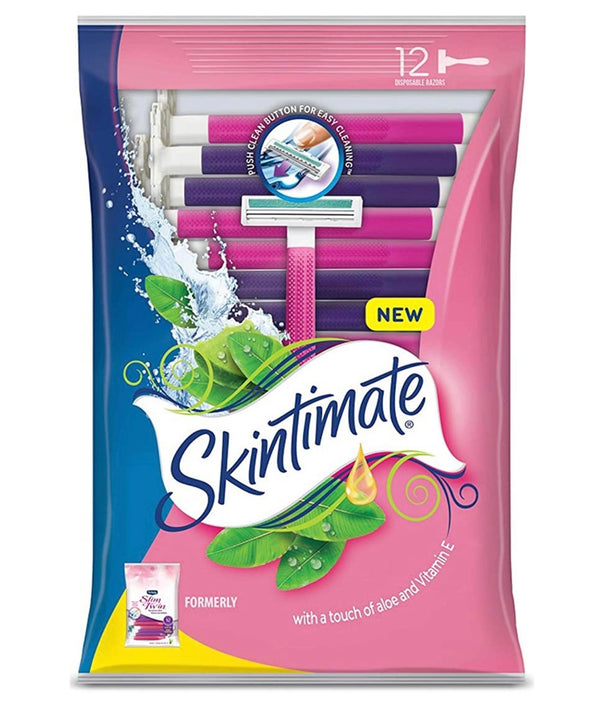 Skintimate Sensitive Disposable Razors, Formerly Schick Slim Twin, 12 count