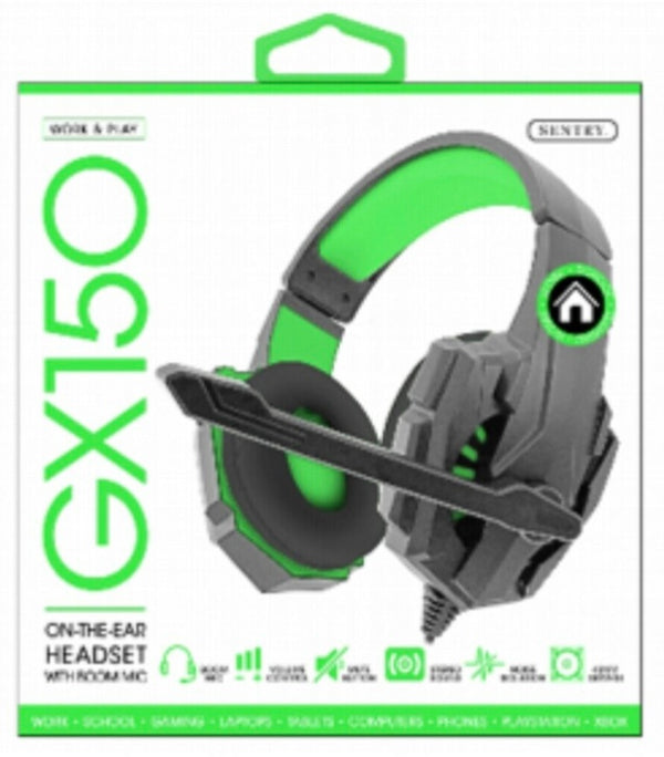 Sentry-GX150 Gaming Headset for PS4/XBOX1/PC/MAC (Green)