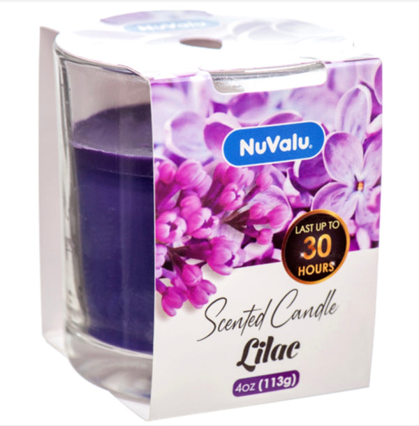 Nuvalu Candle Tumbler Lilac Scent 4 oz