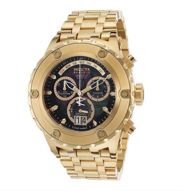 Invicta Men's 31830 Bolt Quartz Chronograph Blue, Gold Dial Watch